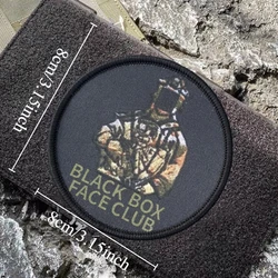 Parche gancho bucle táctico caja negra MOLLE – Compatible mochila