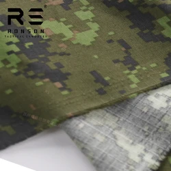 Tela táctica ripstop NYCO camuflaje canadiense nailon-algodón