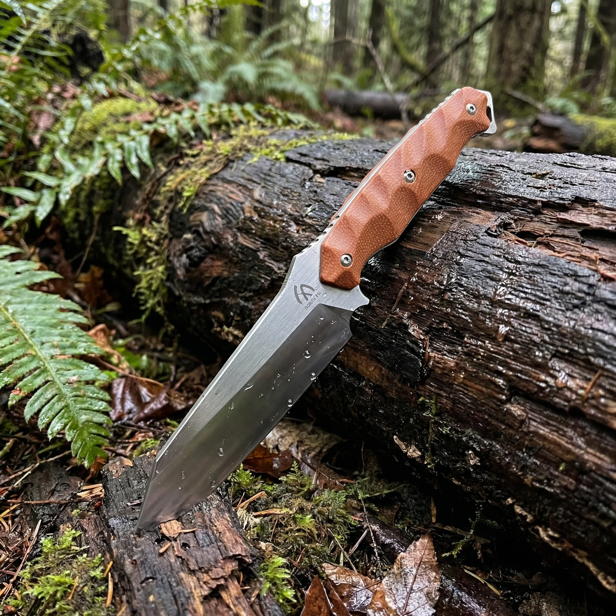Cuchillo táctico de hoja fija en acero para exterior y emergencia - imagen 3