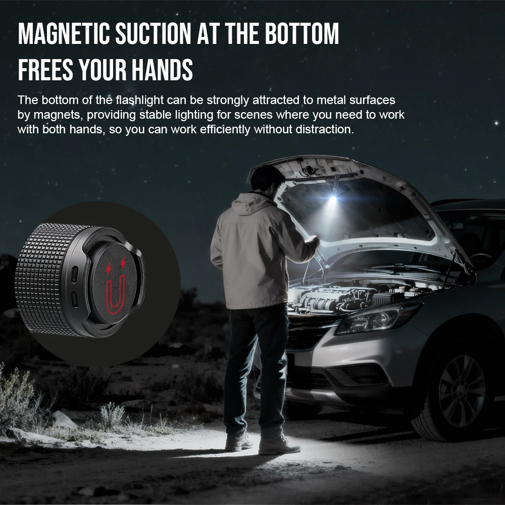 TrustFire MT40 linterna táctica EDC recargable USB-C magnética - imagen 3