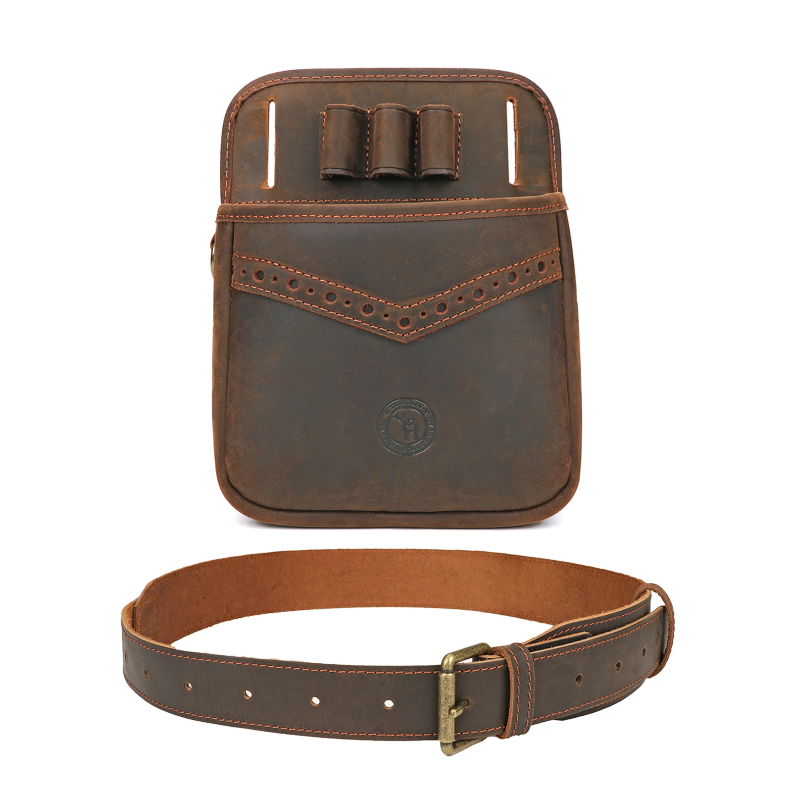 Tourbon funda táctica pistola cuero con bolsa cintura