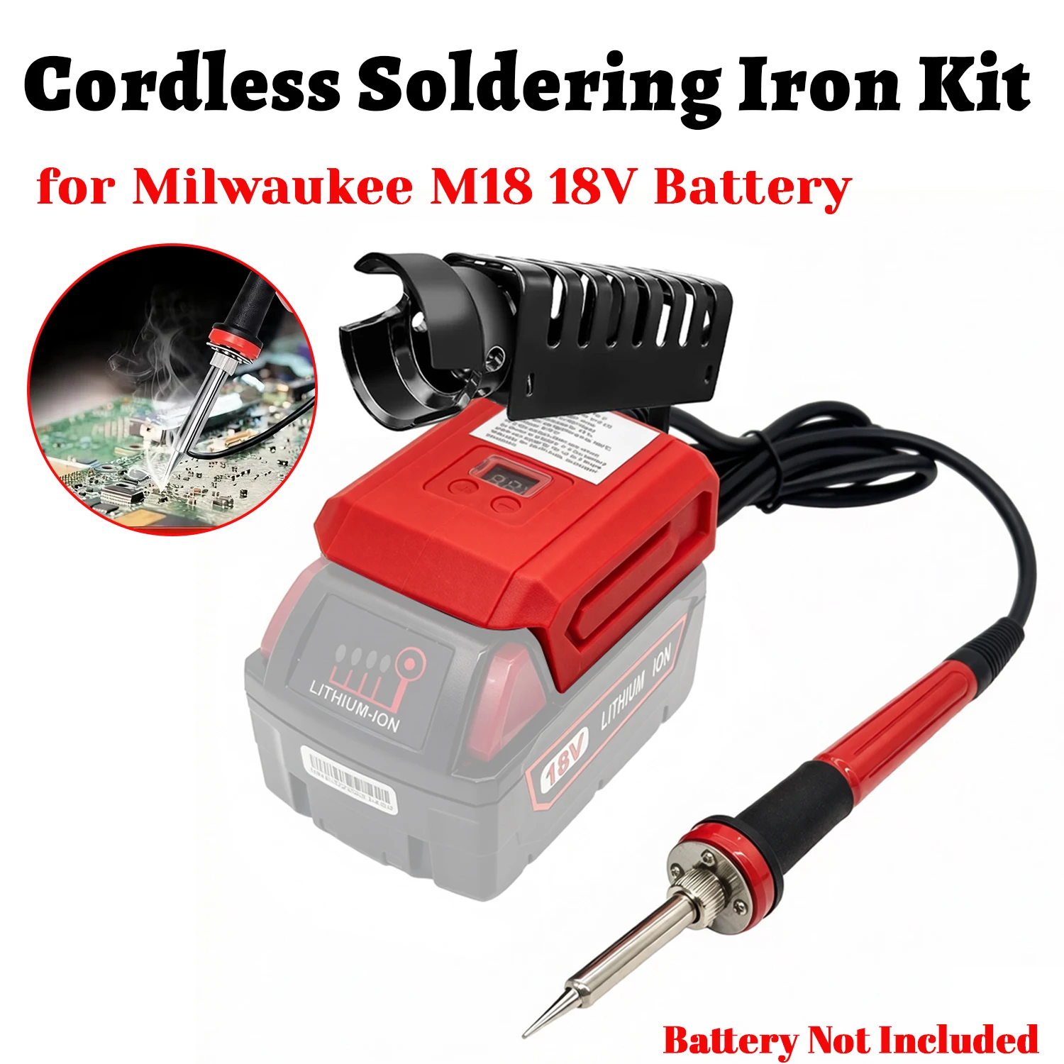 Milwaukee M18 estación de soldadura inalámbrica T12 con control digital - imagen 2