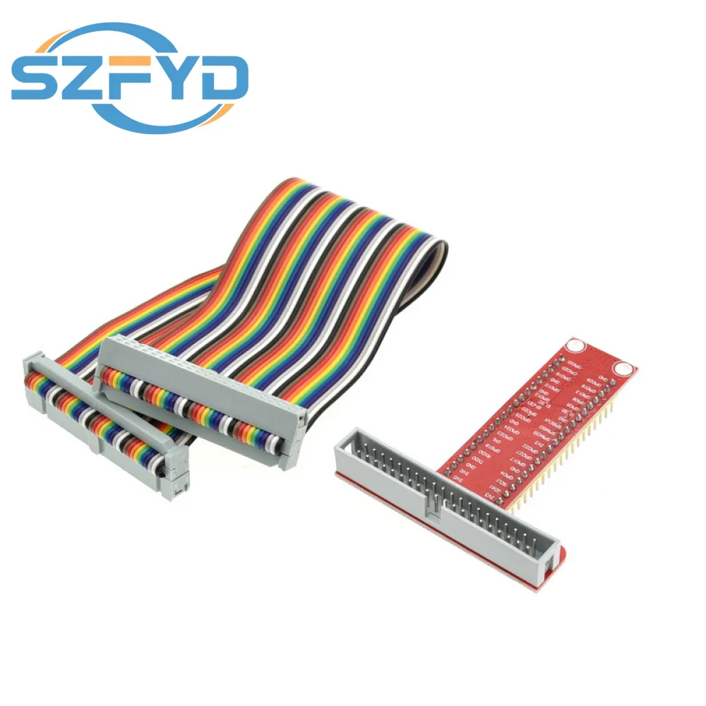 Placa de expansión GPIO tipo T con cable de cinta de 40 pines para Raspberry Pi