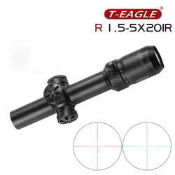 Mira telescópica T-EAGLE 1.5-5x20 IR para rieles Picatinny