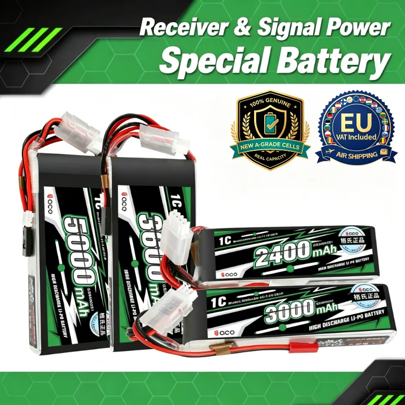 Batería Gens Ace compatible con emisora Futaba T8FG