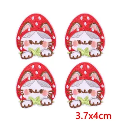 Parche termoadhesivo bordado gato, conejo y cupcake para ropa