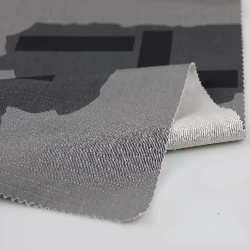 Tela camuflaje T-BLOCK gris algodón nailon táctico