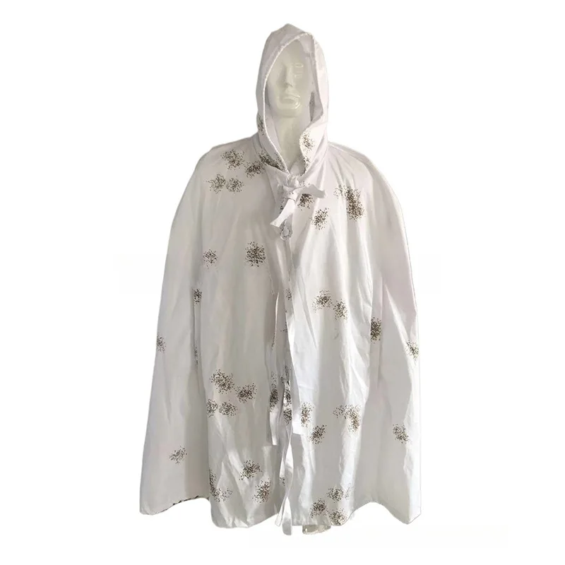 Traje ghillie para nieve camuflaje blanco con capucha