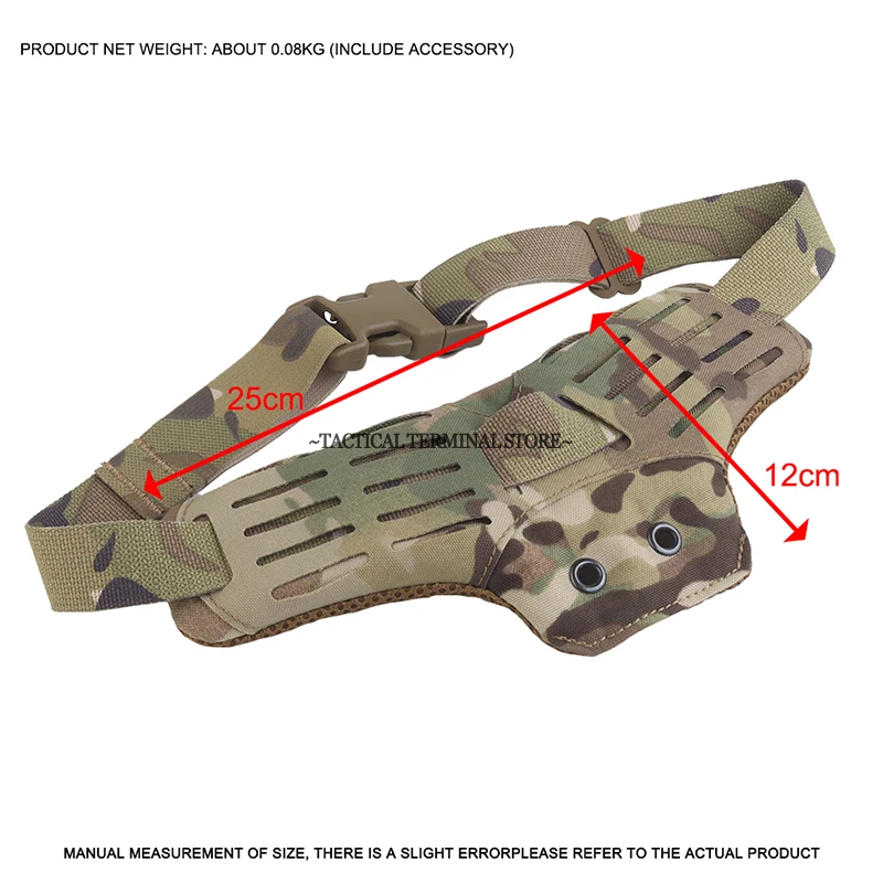 Plataforma táctica Molle para funda de muslo caza con sujeción baja - imagen 5