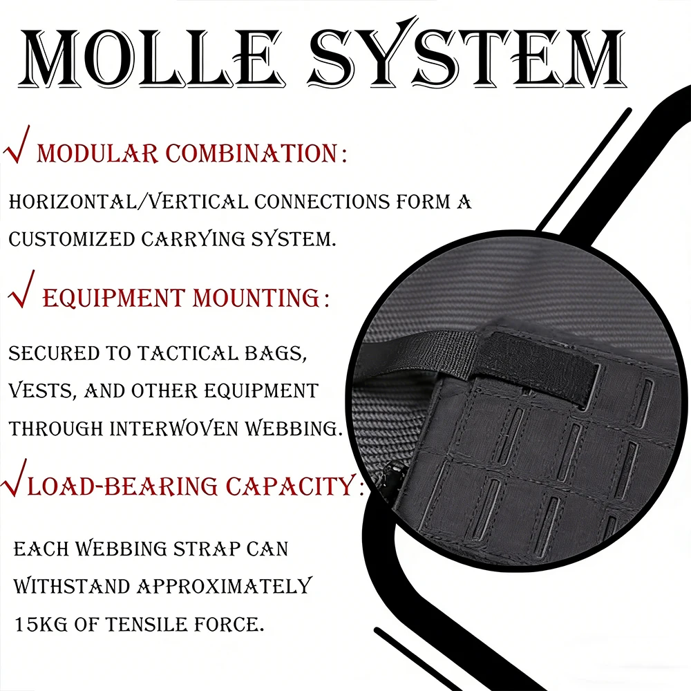 Mochila táctica MOLLE expandible multiusos para máscara de gas y pierna - imagen 5