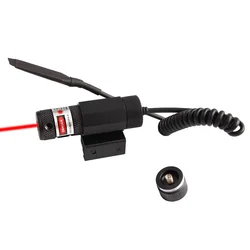 Mini mira láser táctica punto rojo ajustable para riel Picatinny