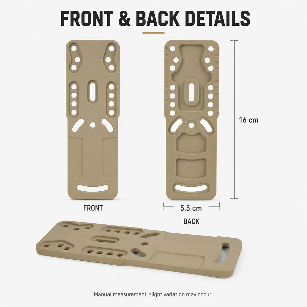 Adaptador QLS para funda táctica de pistola con montaje en cinturón