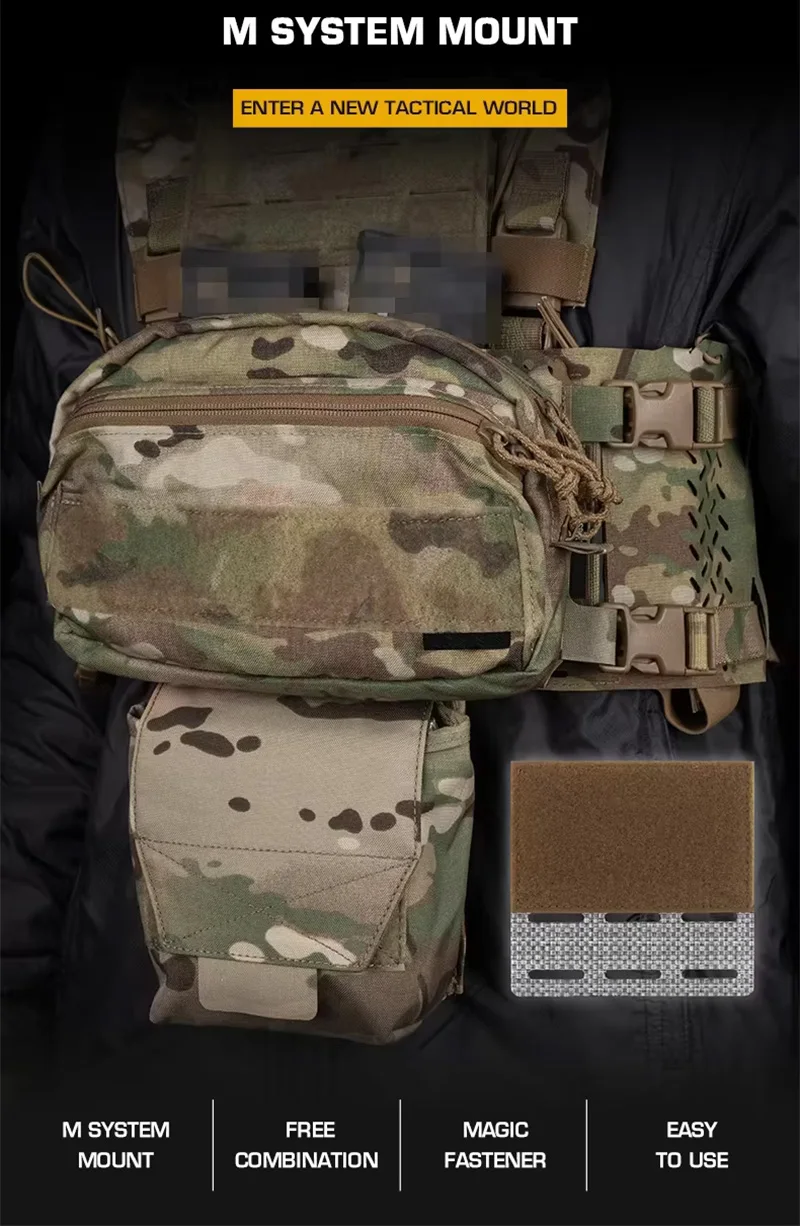 Paneles adaptadores MOLLE para montaje de equipo exterior