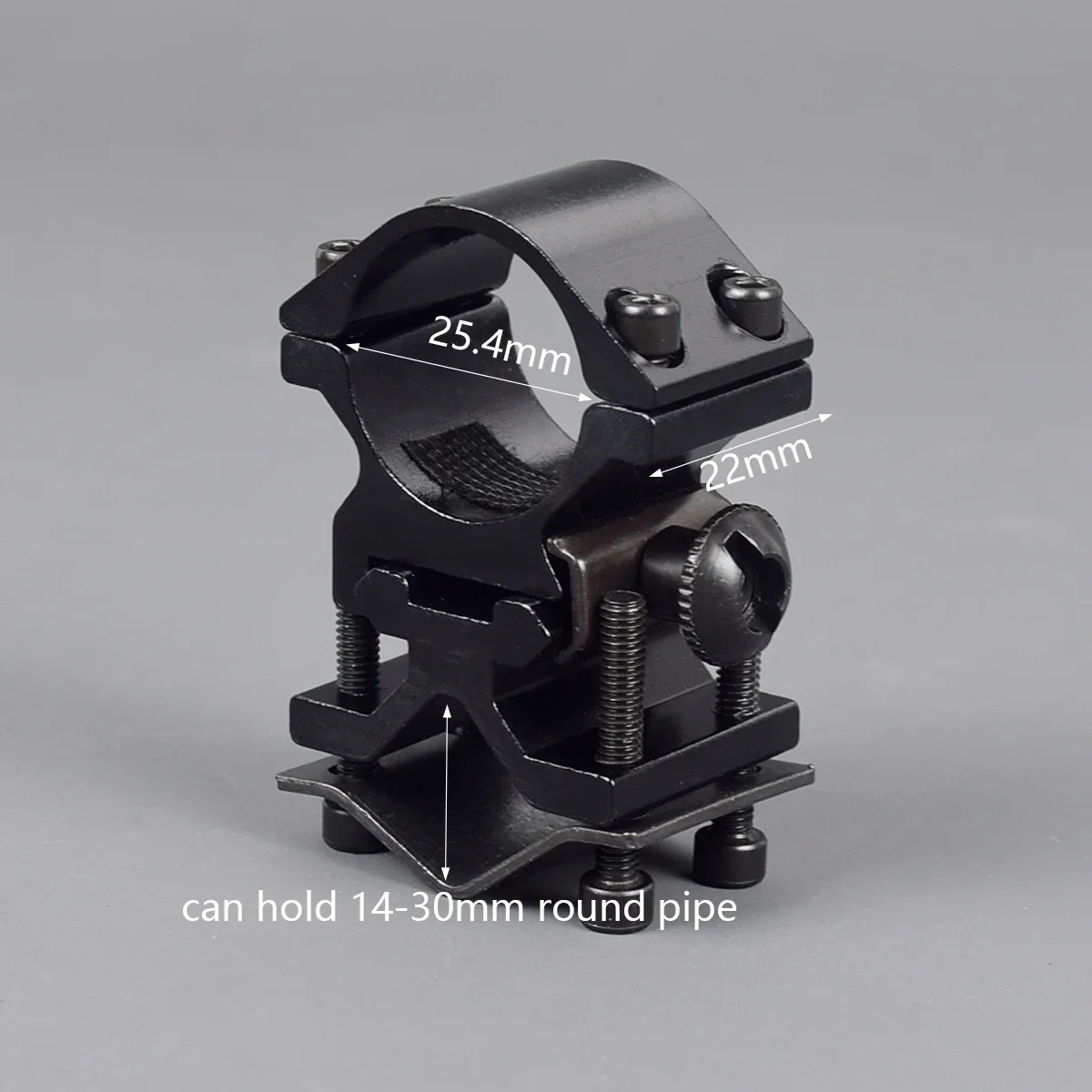 Soporte linterna táctico universal – Abrazadera metálica AR-15 - imagen 5