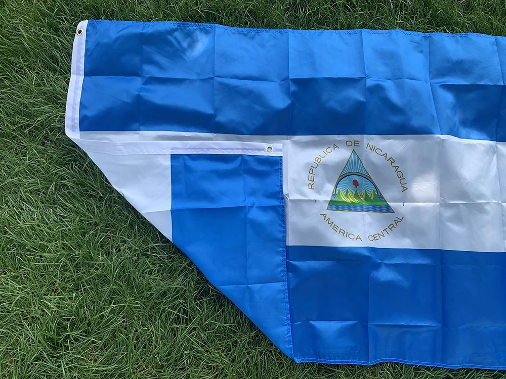 Bandera Nacional de Nicaragua Poliéster Colgante - imagen 5