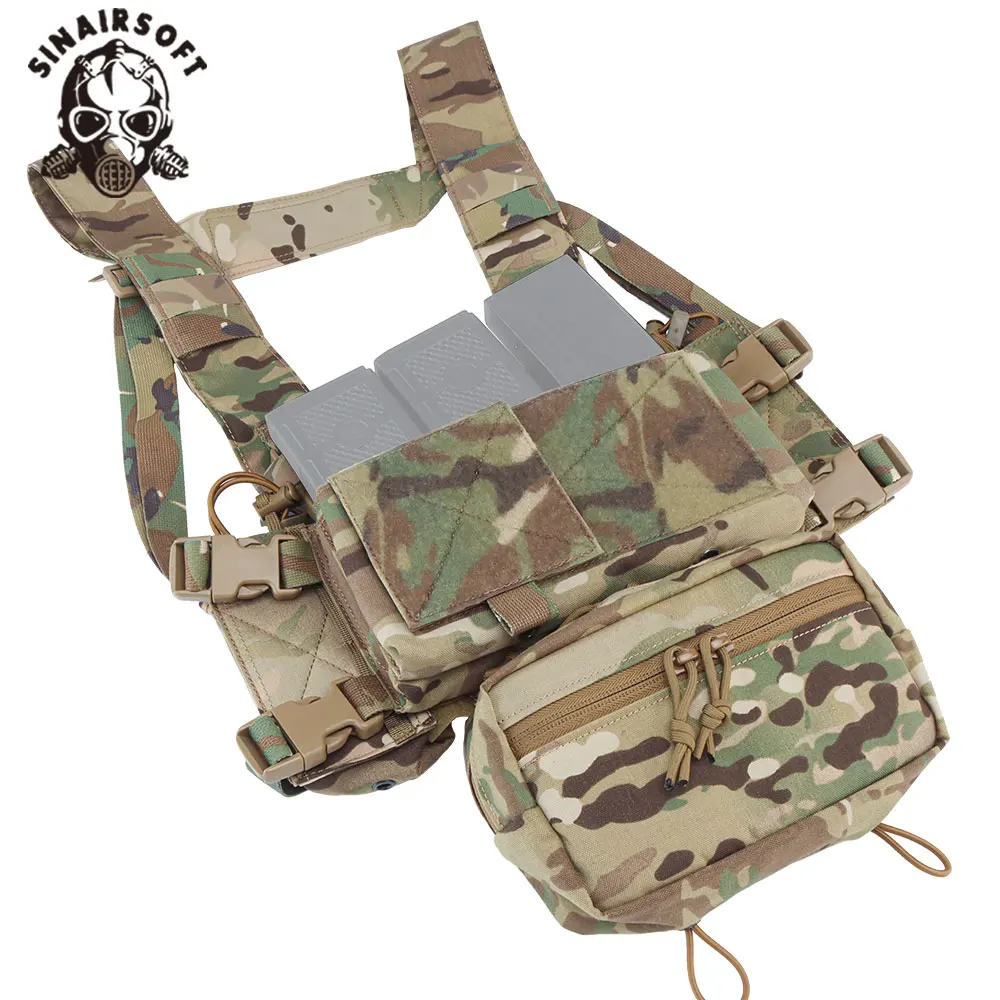 SINAIRSOFT MK4 Chest Rig táctico modular MOLLE en nylon escalable - imagen 3