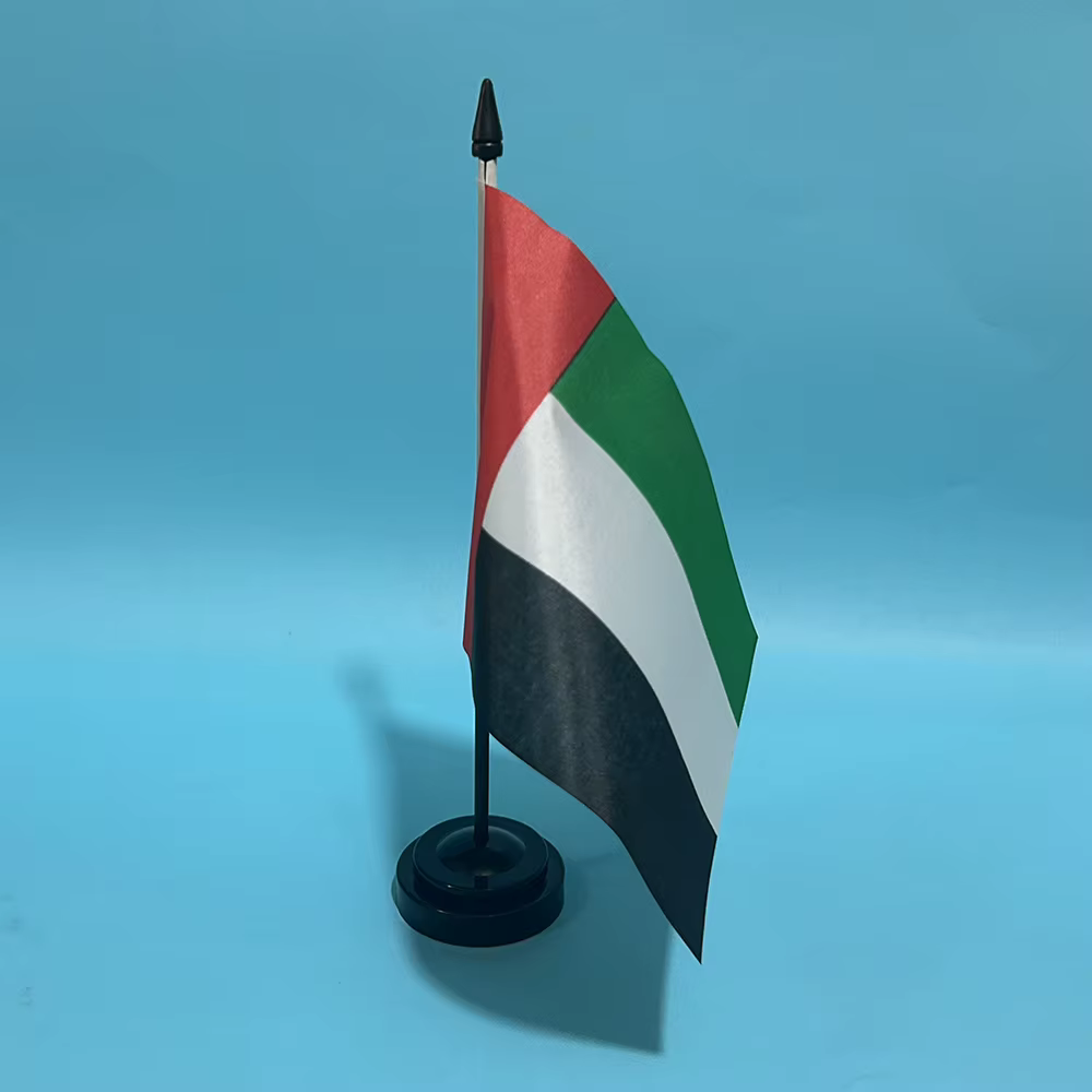 Bandera de mesa de los Emiratos Árabes Unidos en poliéster - imagen 2