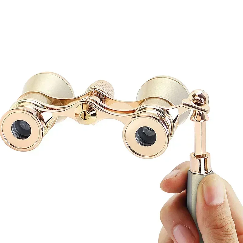 Telescopio de teatro metálico con cadena - imagen 2