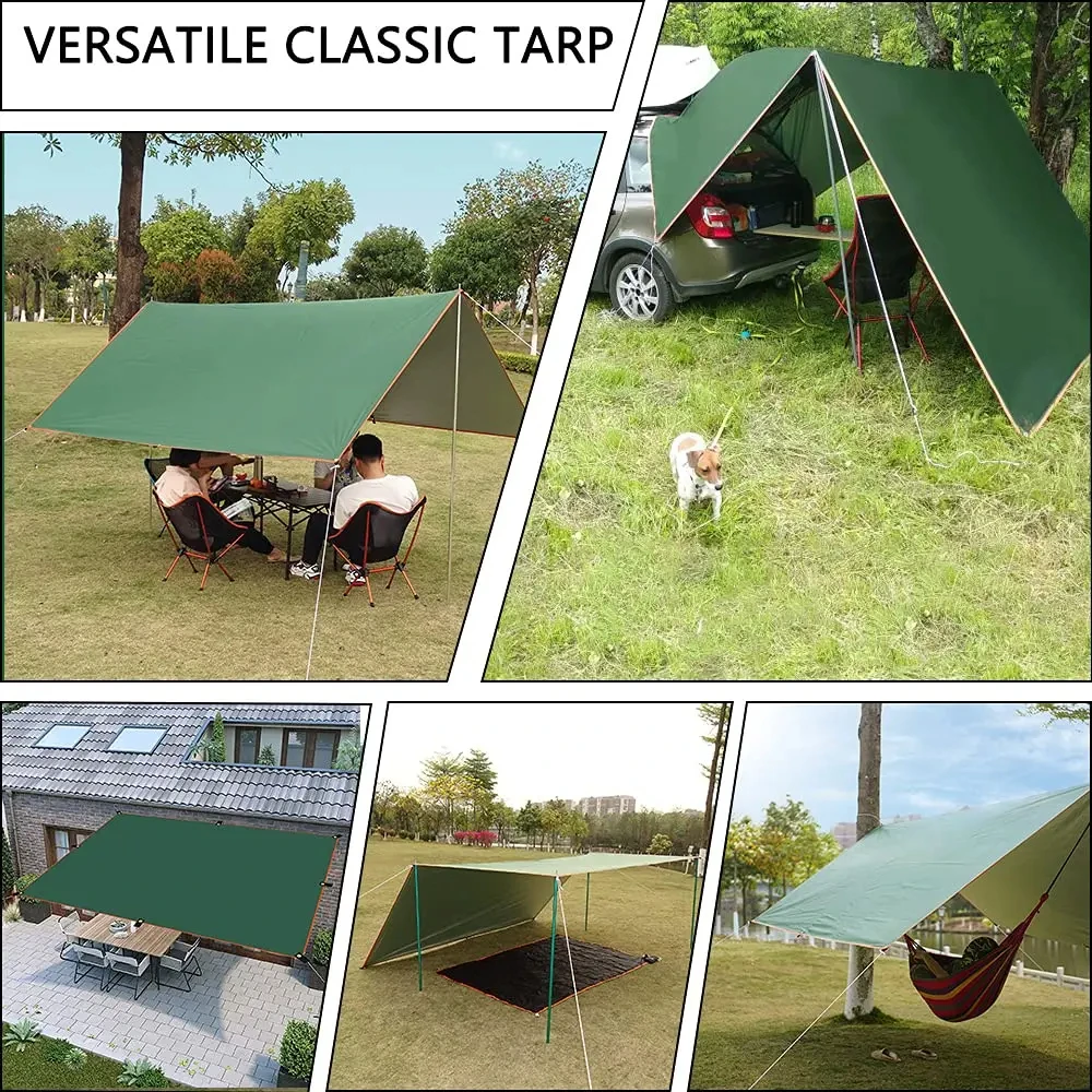 Lona impermeable ultraligera resistente para camping, jardín y playa - imagen 2