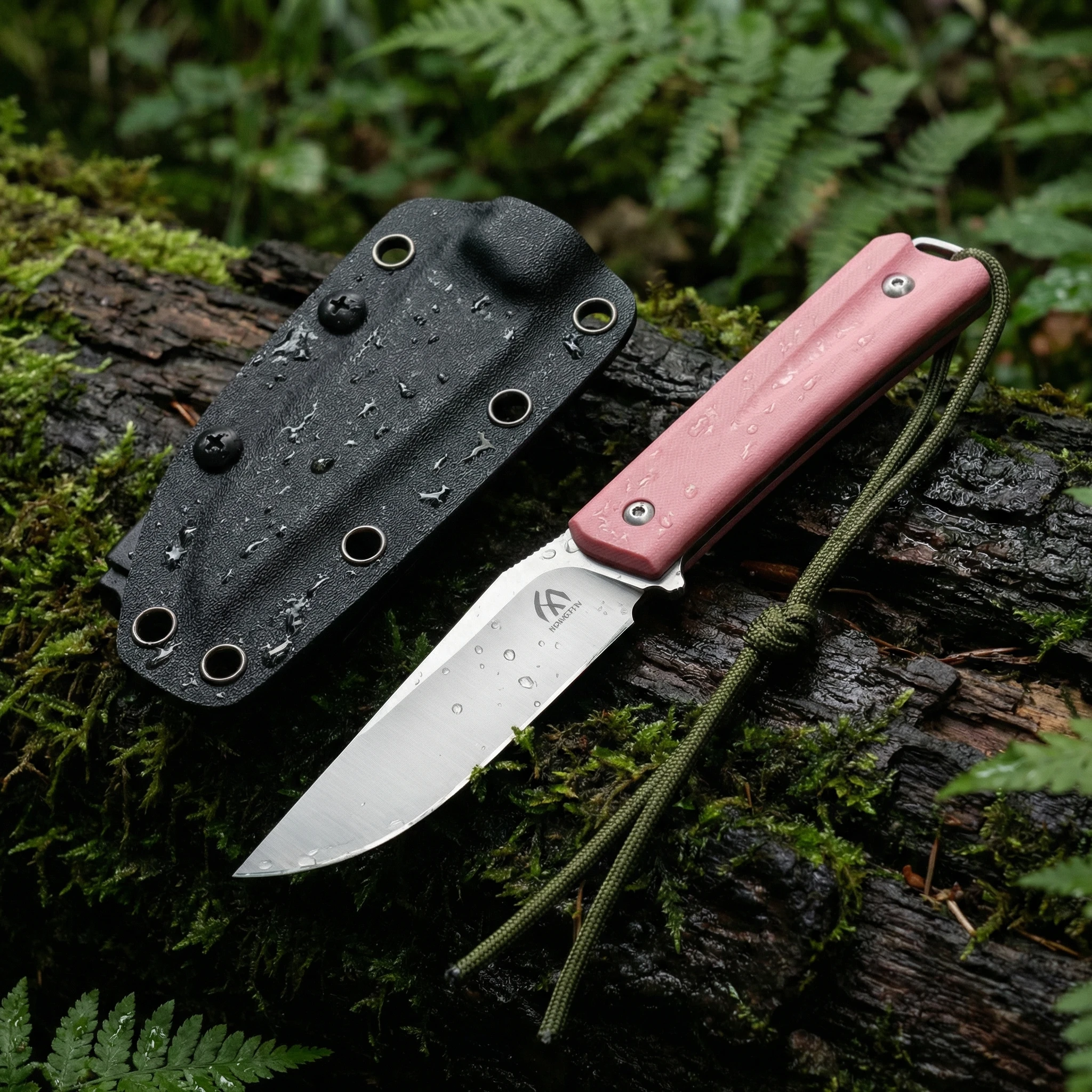 Cuchillo fijo táctico con mango G10 y funda para exteriores - imagen 4