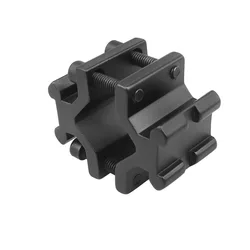 Adaptador de riel Picatinny táctico ajustable para láser y linterna