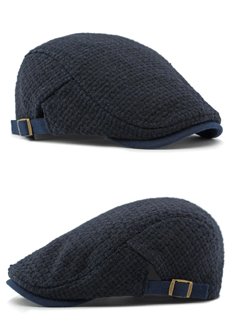 Gorra tipo taxista con diseño de inspiración clásica