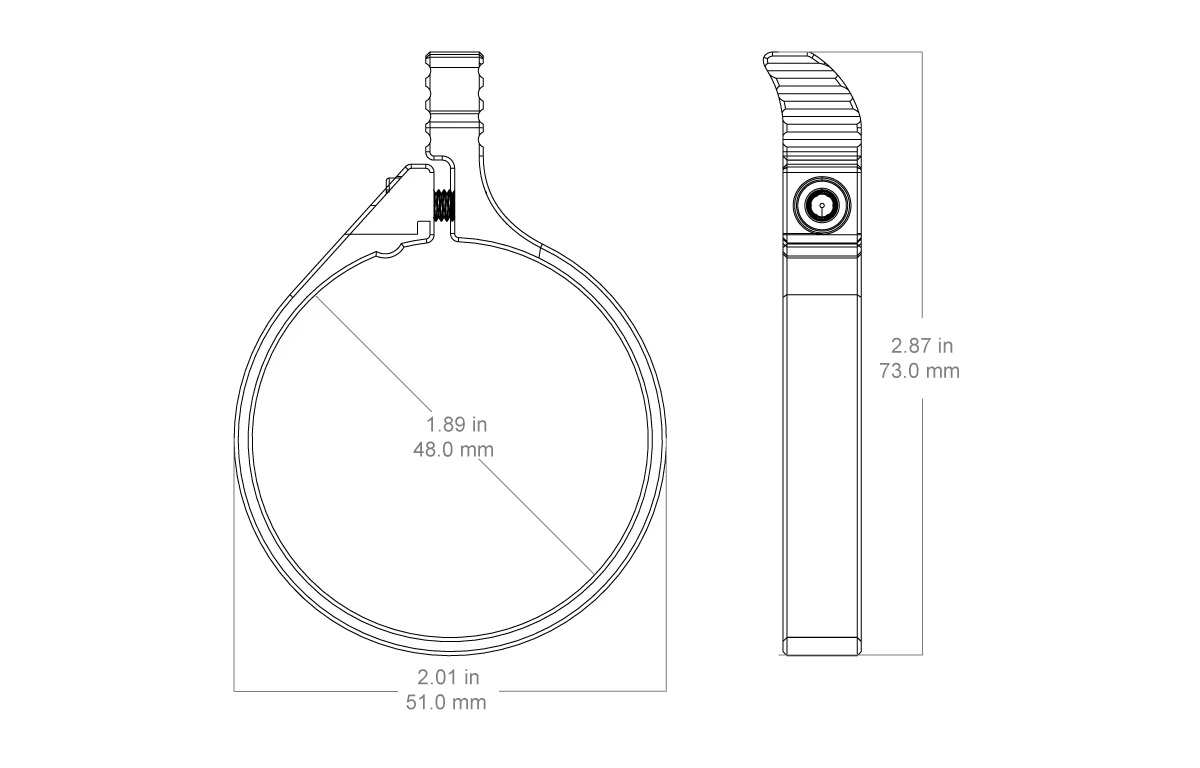 Anillo de potencia Vector Optics montado en mira telescópica