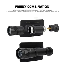 Adaptador montaje linterna táctica Surefire Scout para casco con rosca