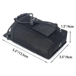 Bolsa táctica MOLLE para walkie-talkie: riñonera y funda portátil