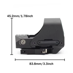Mira reflex HS510C Táctica punto rojo con retícula y QD