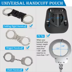 Funda táctica universal para esposas con soporte para llaves