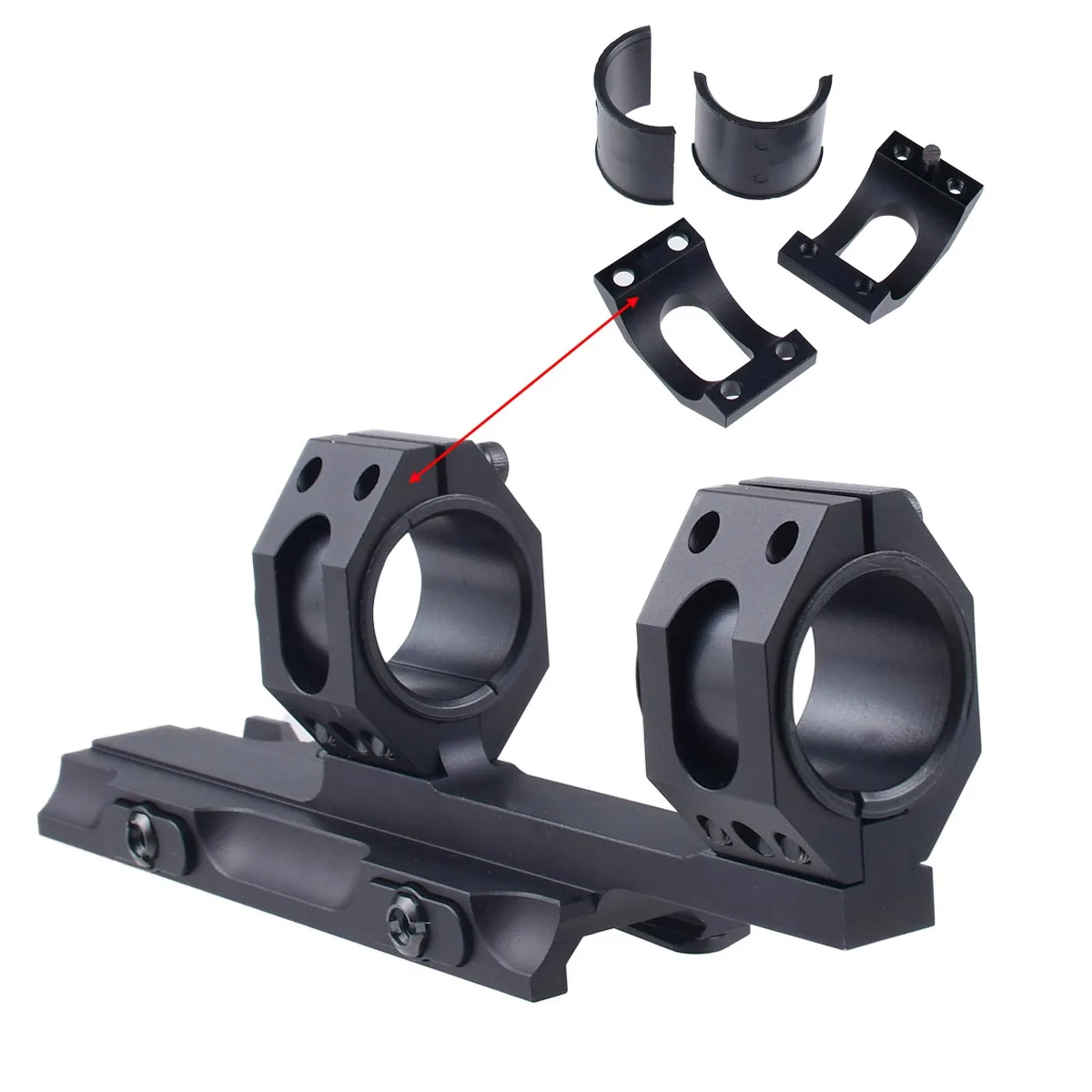 Anillas QD para visor 25,4/30 mm con montaje Picatinny - imagen 5