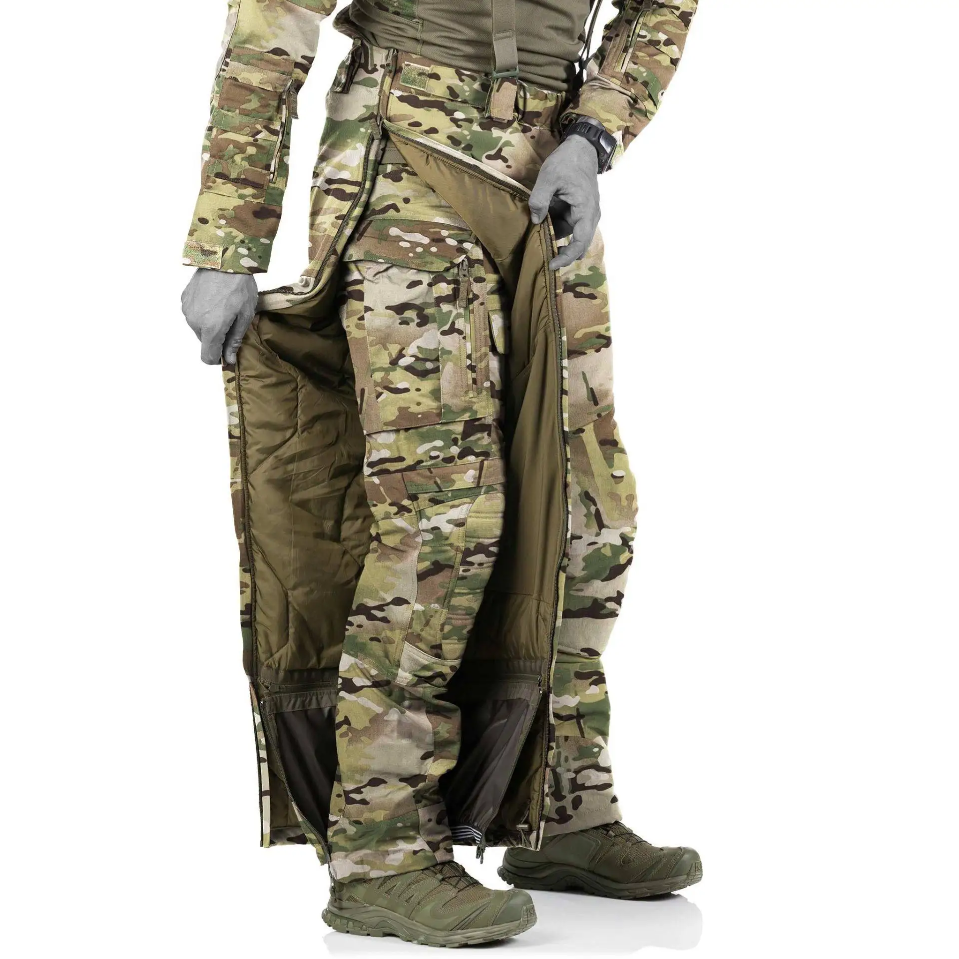 Pantalón camuflaje de esquí acolchado de algodón grueso - imagen 2