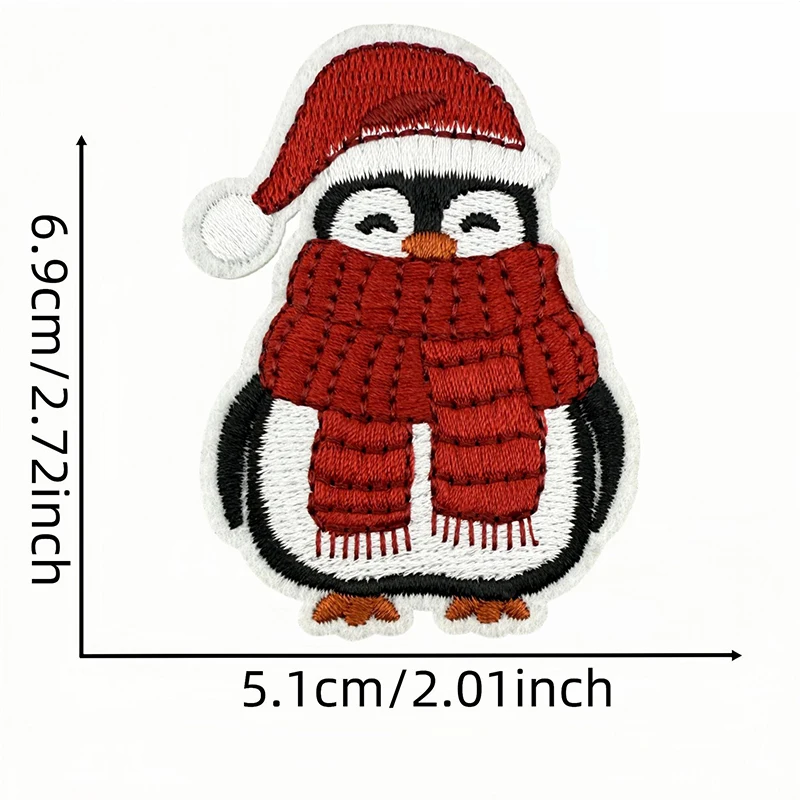 Combinación de parches termoadhesivos para proyectos DIY navideños