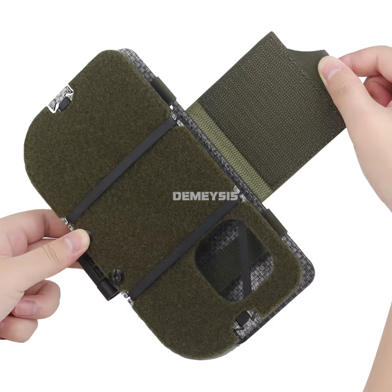 Chaleco MOLLE caza ligero con funda móvil y tablero navegación plegable - imagen 5