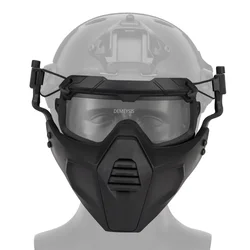 Máscara táctica con gafas integradas para paintball y airsoft