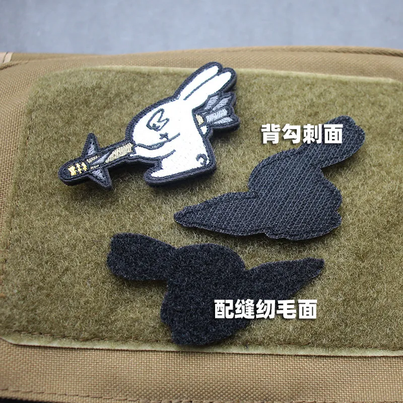 Parche bordado táctico conejo para brazo y mochila exterior - imagen 3