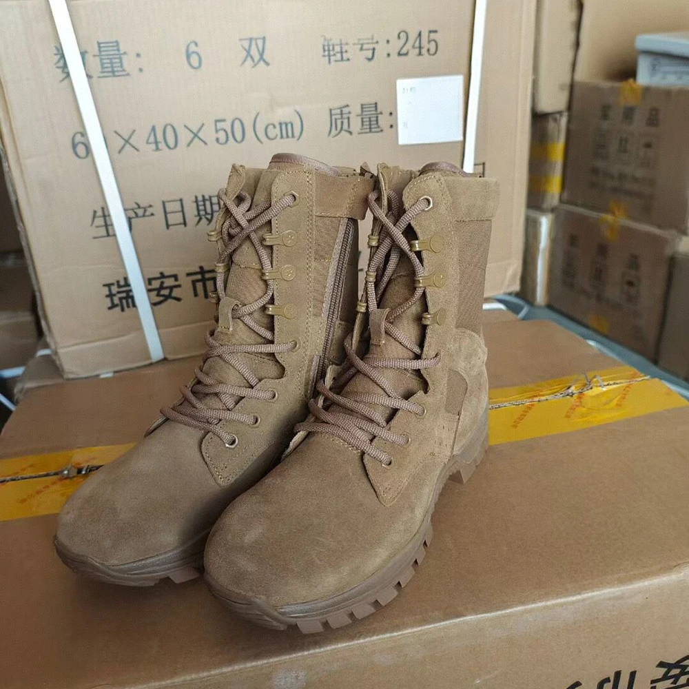 Botas tácticas impermeables con cremallera lateral, anti-perforación - imagen 4