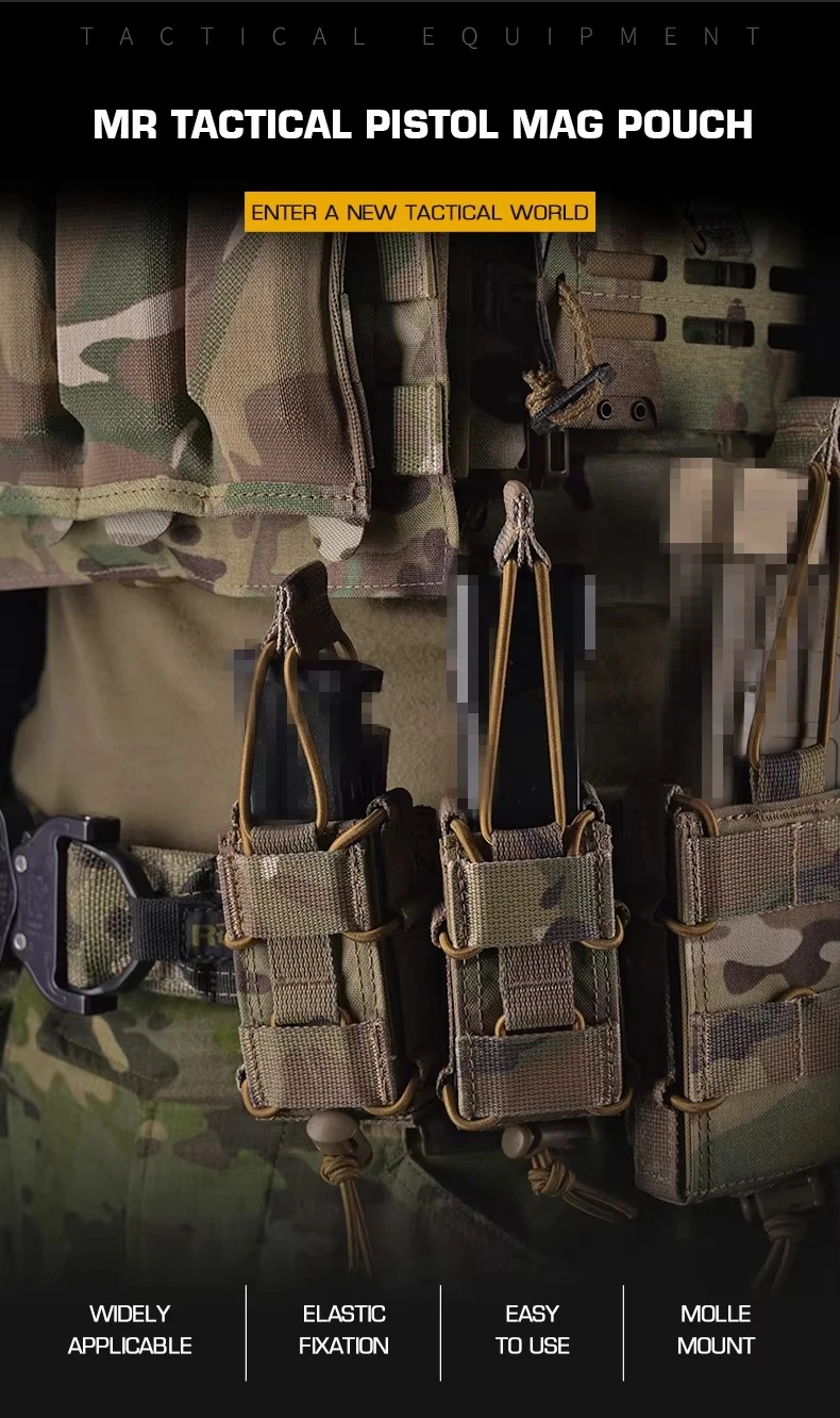 Portacargador táctico de 9mm con diseño de cordura