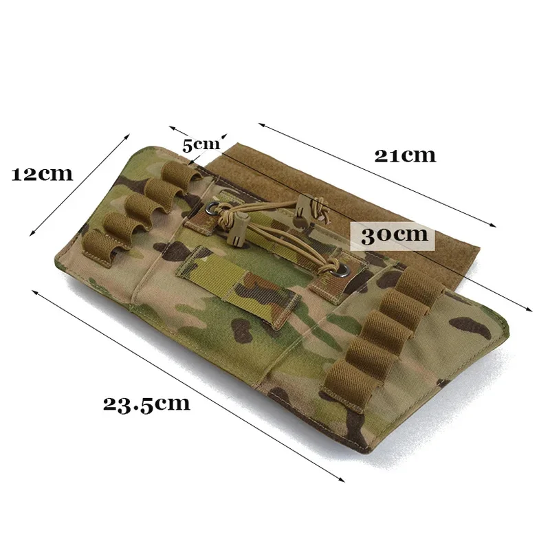 Protector abdomen inferior MOLLE táctico desmontable para chaleco - imagen 5