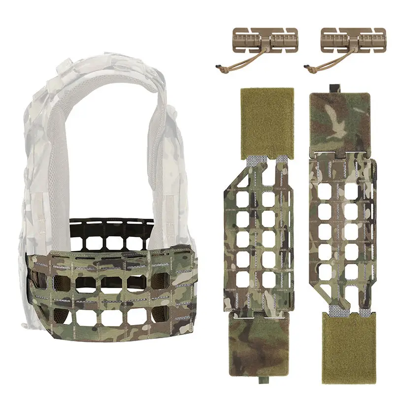 KZ Cinturón táctico MOLLE portaplacas camuflaje antideformación