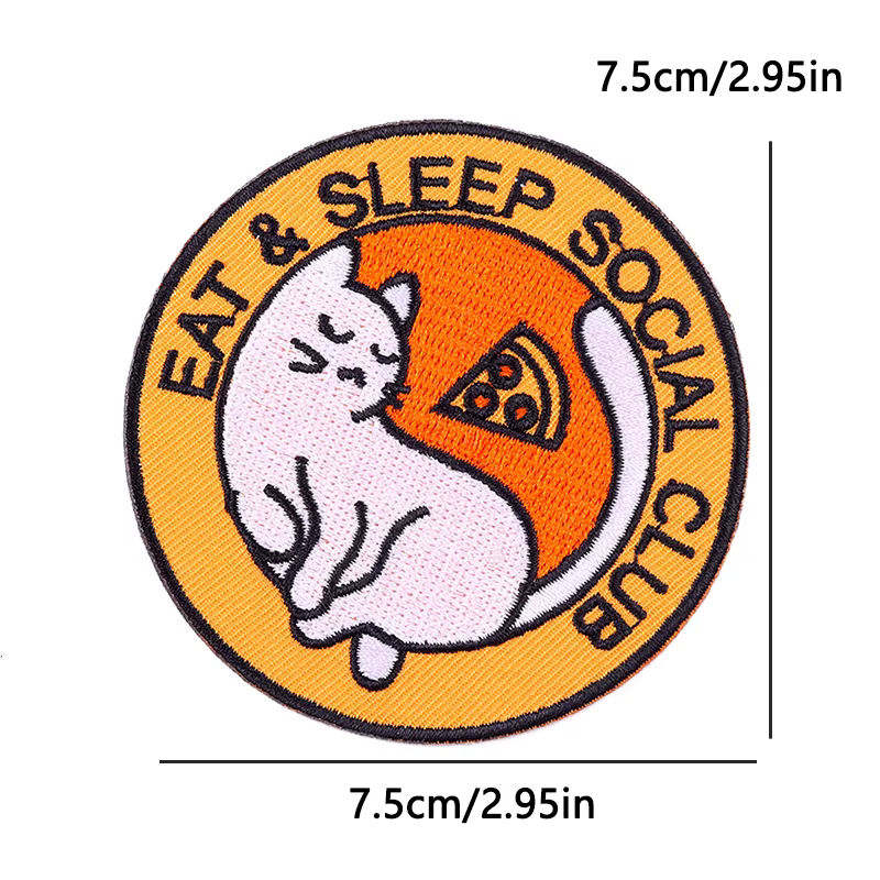 Parche bordado termoadhesivo pez zorro – Decorativo para ropa