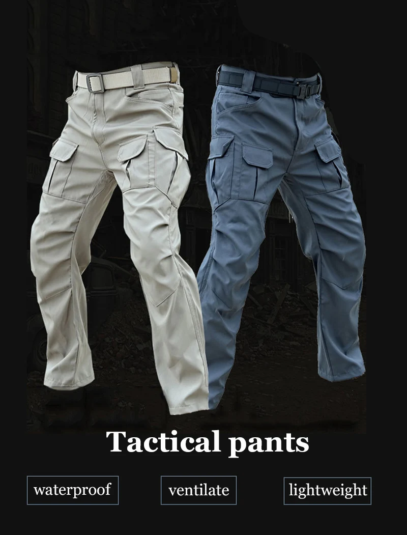 Vista frontal de los pantalones tácticos TactiArmycal