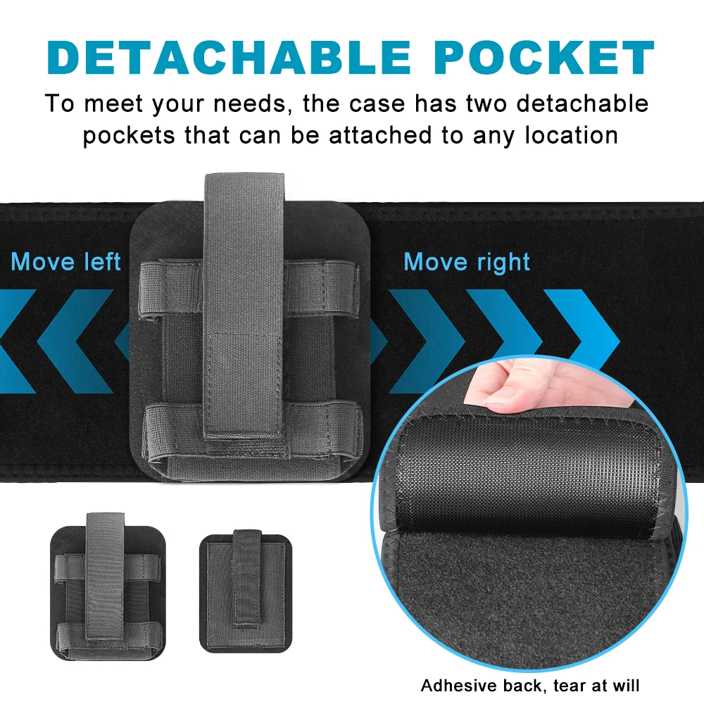 Cinturón táctico con funda oculta y bolsillos desmontables - imagen 3