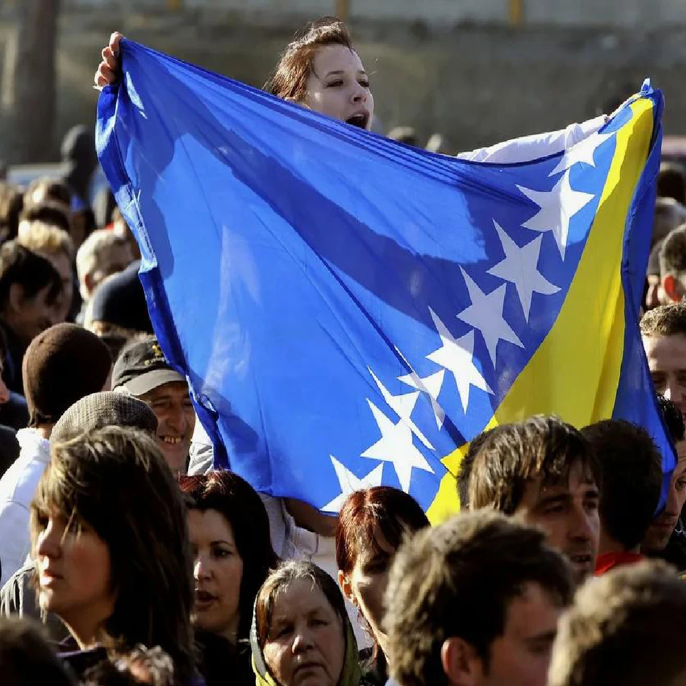 FLAGLINK Bandera Bosnia y Herzegovina para decoración y coleccionismo - imagen 5