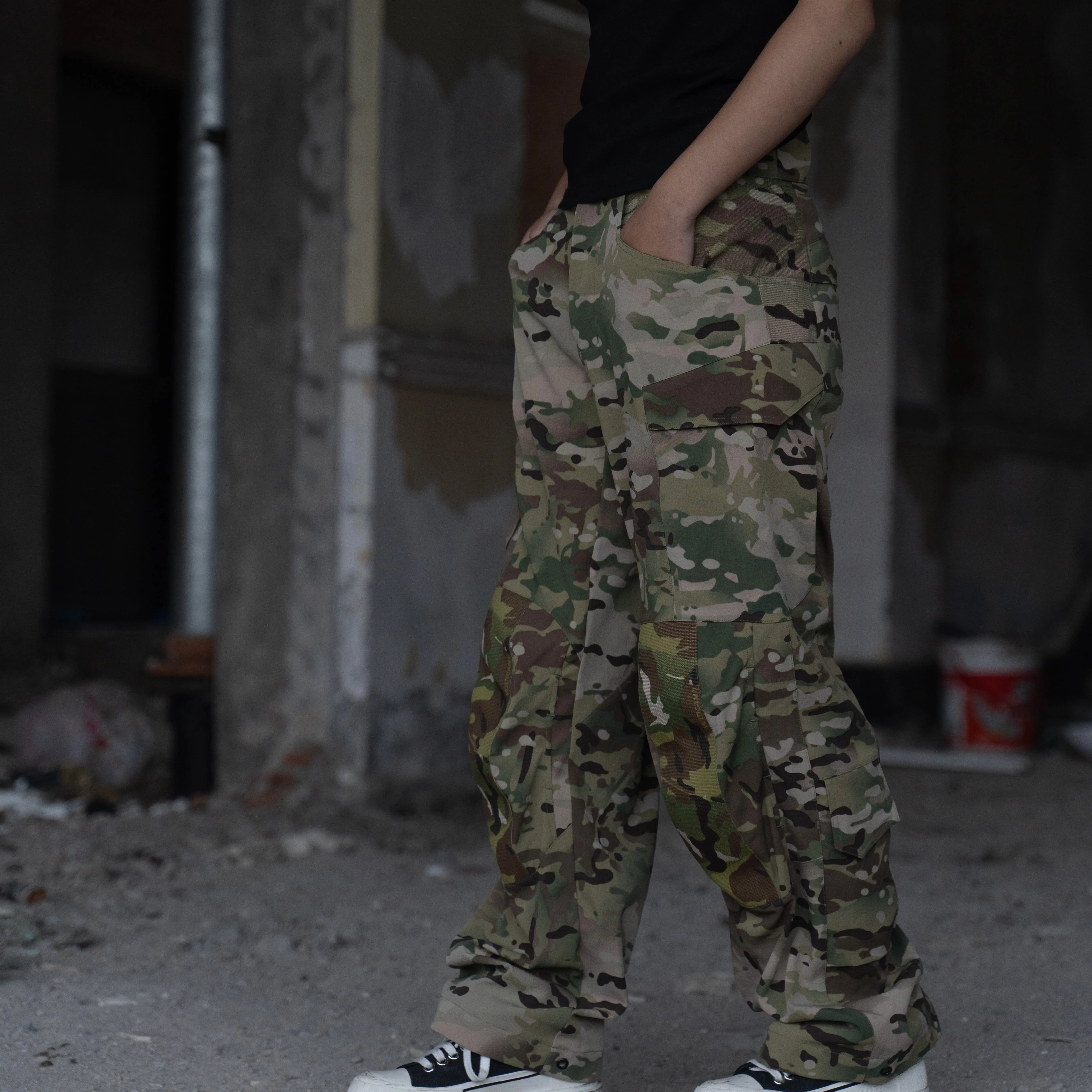Pantalones tácticos camuflaje cáscara naranja