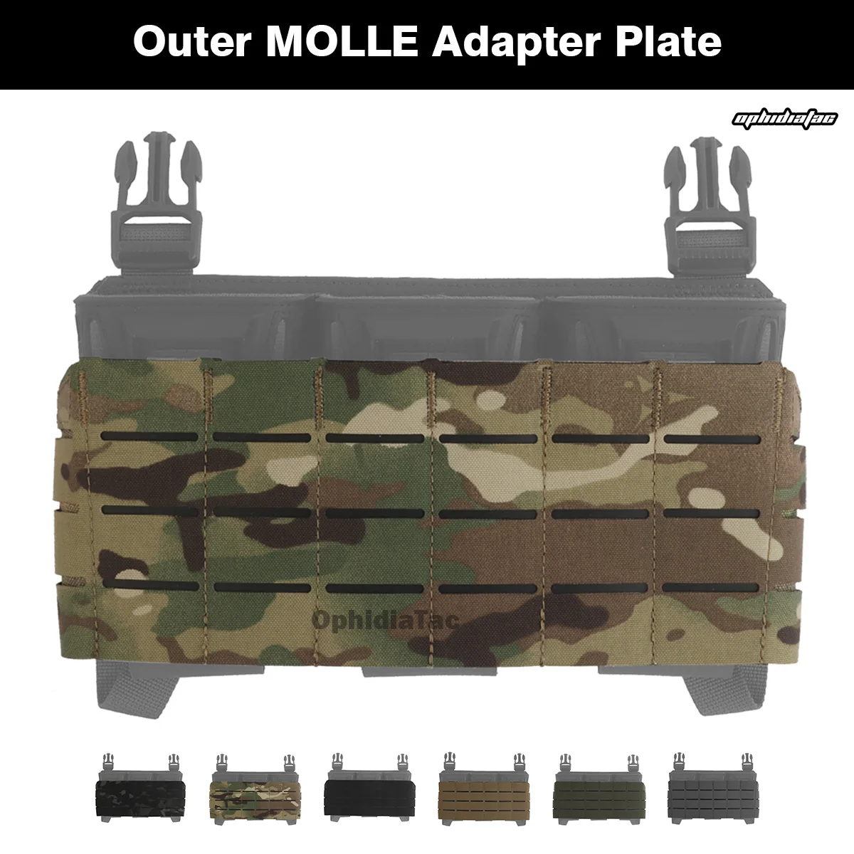 Placa adaptadora MOLLE serie K – Portacargador multicalibre 5,56/7,62/9mm - imagen 4
