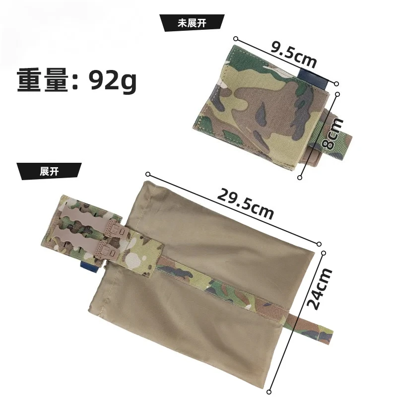 Bolsa MOLLE táctica plegable oculta liberación rápida - imagen 3