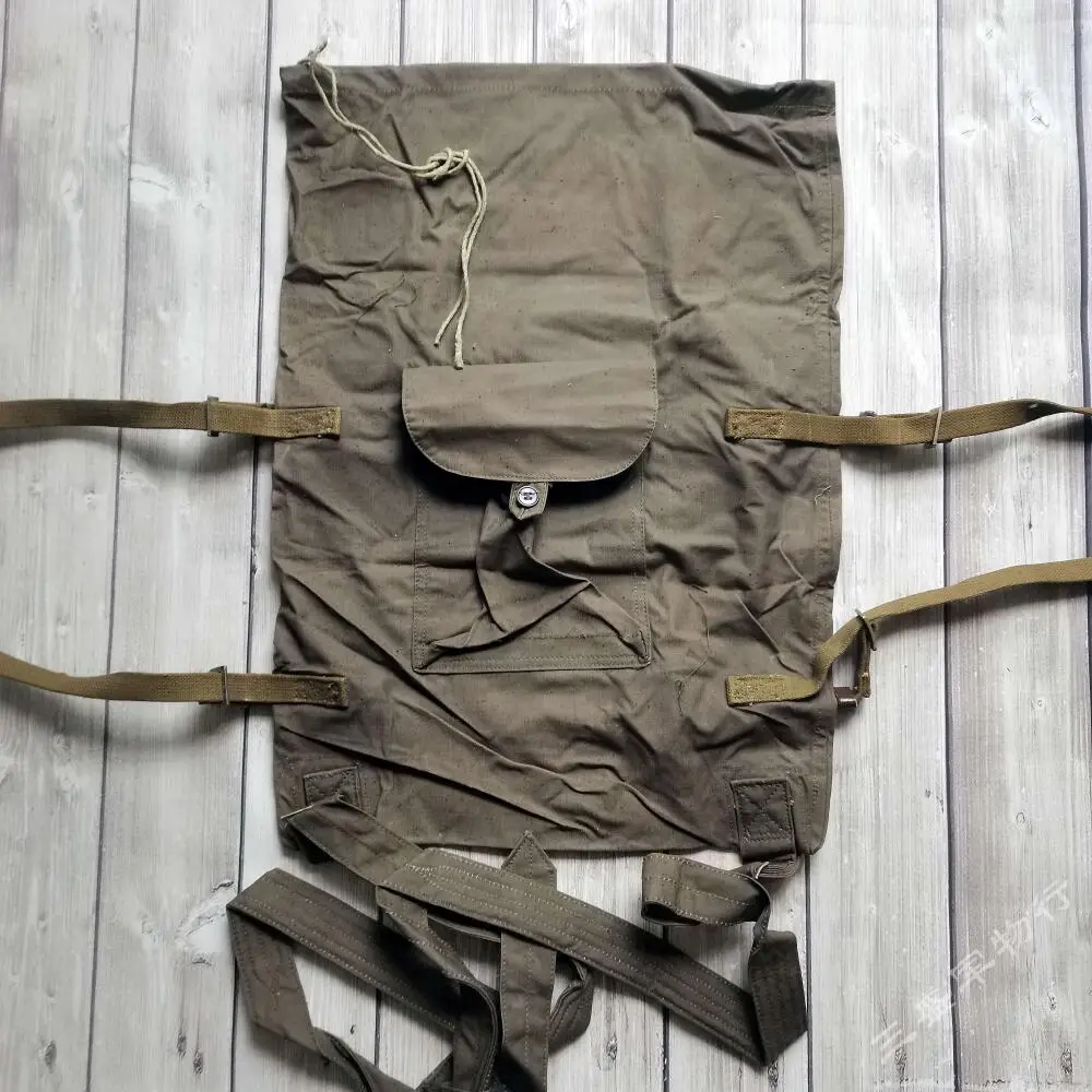 Mochila táctica de arpillera rusa en lona para senderismo y acampada - imagen 3