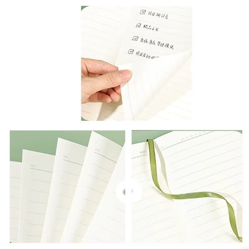 Lining College Cuaderno táctico de cuero tapa dura rayado - imagen 4